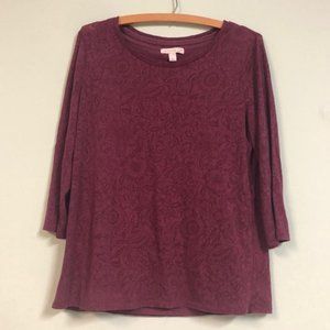 Long Sleeve Purple Shirt
